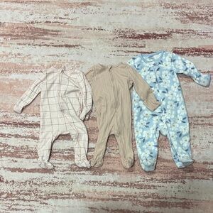 Cozy Kids One Piece Set - Pink, Tan, and Blue